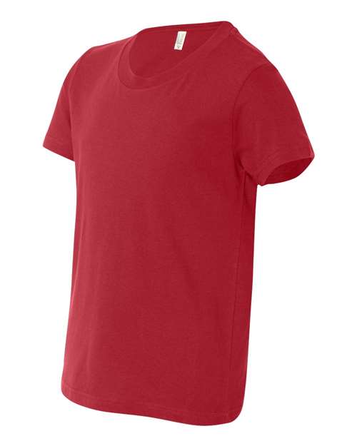 Bella + Canvas 3001Y Youth Jersey T-Shirt #color_RED