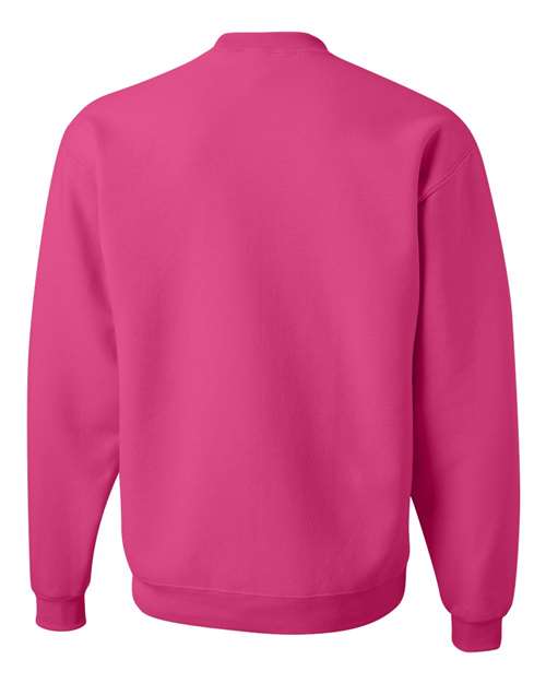 Jerzees 562 Adult NuBlend FleeceCrew #color_CYBER PINK