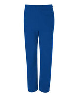 Jerzees 974MP Adult NuBlend Open-Bottom Fleece Sweatpants #color_ROYAL