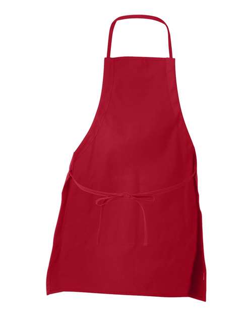 Liberty Bags 5502 Caroline AL2B Butcher Style 2-Pocket Apron #color_RED