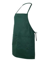 Liberty Bags 5502 Caroline AL2B Butcher Style 2-Pocket Apron #color_FOREST GREEN