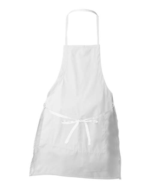 Liberty Bags 5502 Caroline AL2B Butcher Style 2-Pocket Apron #color_WHITE