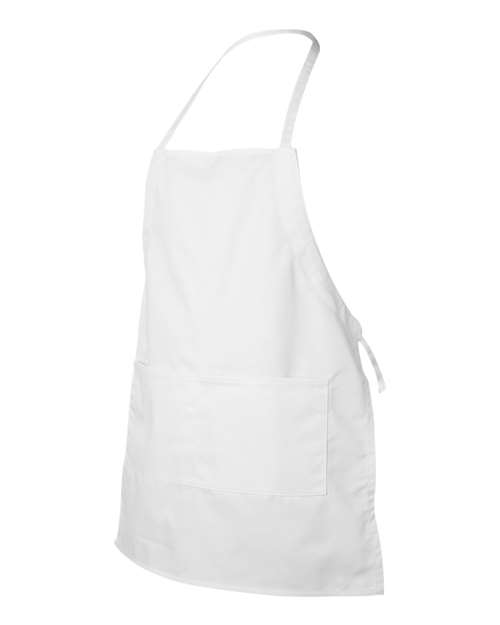 Liberty Bags 5502 Caroline AL2B Butcher Style 2-Pocket Apron #color_WHITE