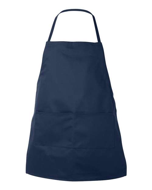Liberty Bags 5502 Caroline AL2B Butcher Style 2-Pocket Apron #color_NAVY