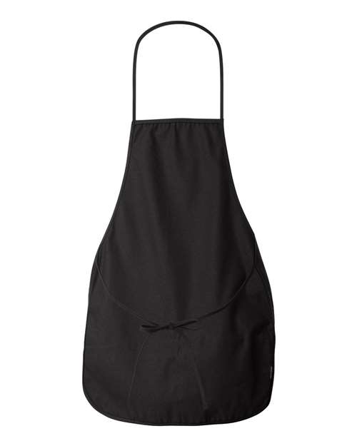 Liberty Bags 5503 Debbie NS2R Cotton Twill Apron Kelly #color_BLACK