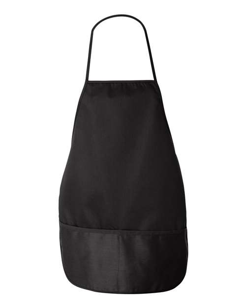 Liberty Bags 5503 Debbie NS2R Cotton Twill Apron Kelly #color_BLACK