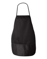 Liberty Bags 5503 Debbie NS2R Cotton Twill Apron Kelly #color_BLACK
