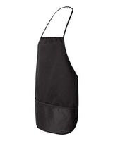 Liberty Bags 5503 Debbie NS2R Cotton Twill Apron Kelly #color_BLACK