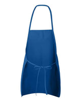 Liberty Bags LB5505 Heather NL2R Long Round Bottom Cotton Twill Apron #color_ROYAL