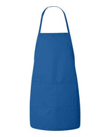 Liberty Bags LB5505 Heather NL2R Long Round Bottom Cotton Twill Apron #color_ROYAL