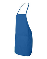 Liberty Bags LB5505 Heather NL2R Long Round Bottom Cotton Twill Apron #color_ROYAL