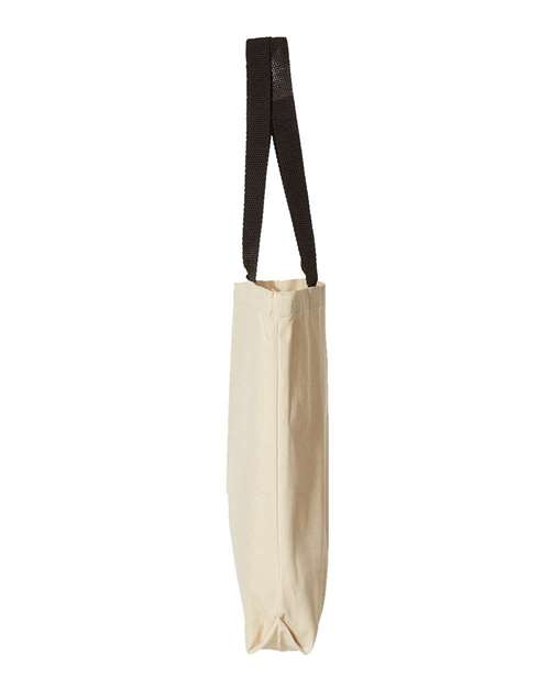 Liberty Bags 8868 Marianne Cotton Canvas Tote #color_NATURAL/ BLACK
