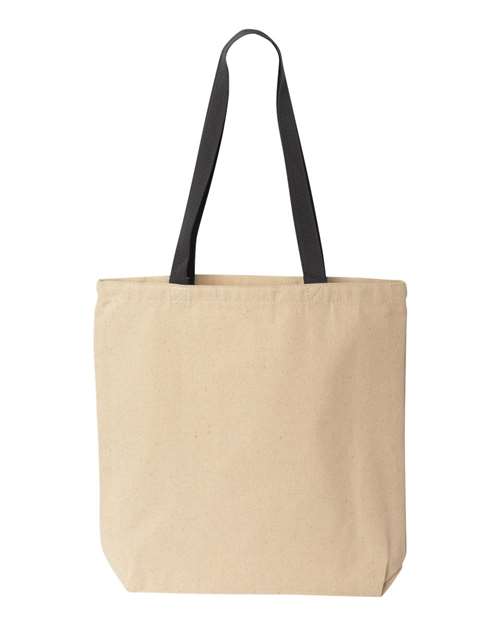 Liberty Bags 8868 Marianne Cotton Canvas Tote #color_NATURAL/ BLACK