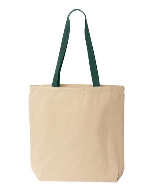Liberty Bags 8868 Marianne Cotton Canvas Tote #color_NATURAL/ FOR GRN