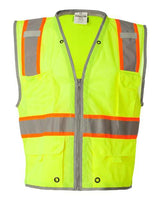 Kishigo 1510-1511 Premium Brilliant Series Heavy-Duty Class 2 Vest #color_Lime
