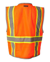 Kishigo 1510-1511 Premium Brilliant Series Heavy-Duty Class 2 Vest #color_Orange