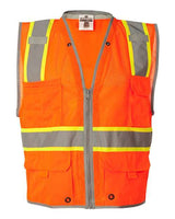Kishigo 1510-1511 Premium Brilliant Series Heavy-Duty Class 2 Vest #color_Orange