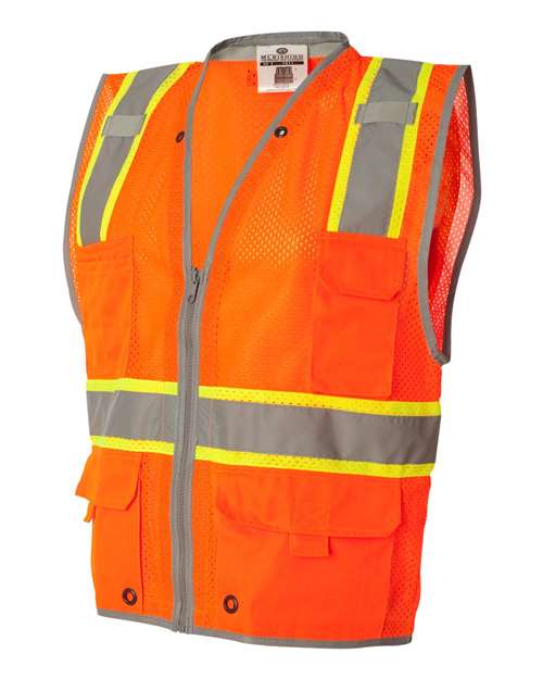 Kishigo 1510-1511 Premium Brilliant Series Heavy-Duty Class 2 Vest #color_Orange
