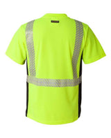 Kishigo 9114-9115 Premium Black Series Breathable Tape Class 2 T-Shirt #color_Lime