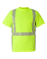 Kishigo 9114-9115 Premium Black Series Breathable Tape Class 2 T-Shirt #color_Lime