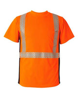 Kishigo 9114-9115 Premium Black Series Breathable Tape Class 2 T-Shirt #color_Orange