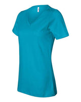 Bella + Canvas 6405 Ladies' Relaxed Jersey V-Neck T-Shirt #color_TURQUOISE