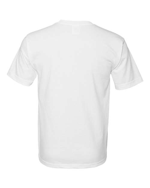 Bayside BA5040 Adult 5.4 oz., 100% Cotton T-Shirt #color_WHITE