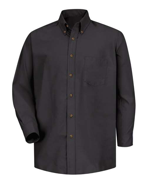 Red Kap SP90 Poplin Dress Shirt #color_Black