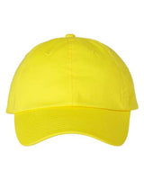 Valucap VC300A Bio-Washed Classic Dad Hat #color_Neon Yellow