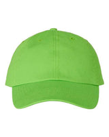 Valucap VC300A Bio-Washed Classic Dad Hat #color_Neon Green