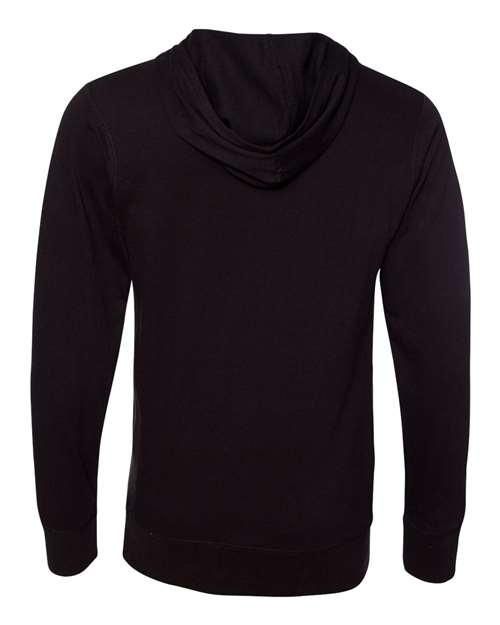 J America JA8231 Adult Sport Lace Jersey Hood #color_BLACK
