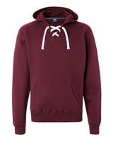 J America JA8830 Adult Sport Lace Hooded Sweatshirt #color_MAROON