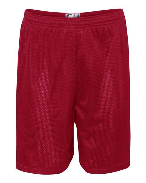 "C2 Sport 5109 Mesh 9" Shorts #color_Red"
