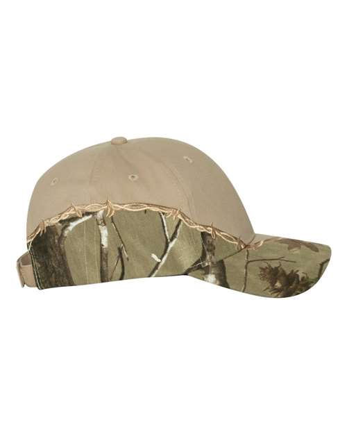 Kati LC4BW Licensed Camo with Barbed Wire Embroidery Cap #color_AP/ Tan