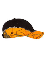 Kati LC4BW Licensed Camo with Barbed Wire Embroidery Cap #color_Black/ Blaze AP