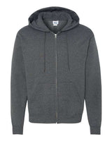 Champion S800 Adult Double Dry Eco Full-Zip Hooded Sweatshirt #color_CHARCOAL HEATHER