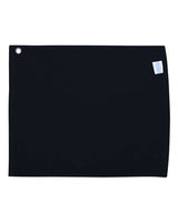 Carmel Towel Company C1518GH Large Rally Towel with Grommet and Hook #color_BLACK
