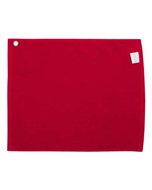 Carmel Towel Company C1518GH Large Rally Towel with Grommet and Hook #color_RED
