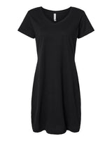LAT 3522 Ladies' V-Neck Cover-Up #color_BLACK