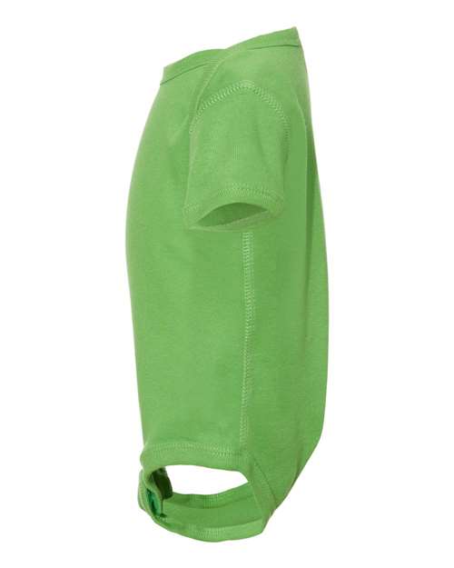 Rabbit Skins 4400 Infant Baby Rib Bodysuit #color_APPLE