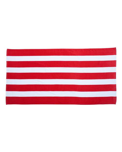 Carmel Towel Company C3060 ClassicBeach Towel #color_RED CABANA