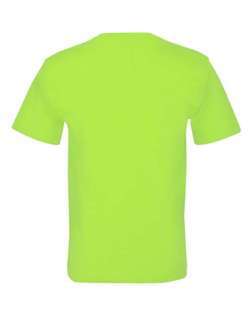 Bayside BA5070 Adult Short-Sleeve T-Shirt with Pocket #color_LIME GREEN