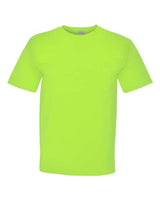 Bayside BA5070 Adult Short-Sleeve T-Shirt with Pocket #color_LIME GREEN