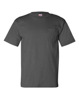 Bayside BA7100 Adult 6.1 oz., 100% Cotton Pocket T-Shirt #color_CHARCOAL