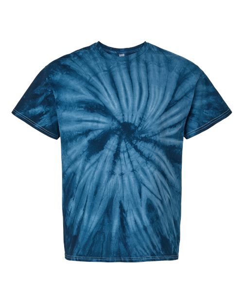 Dyenomite 200CY Cyclone Pinwheel Tie-Dyed T-Shirt #color_Navy