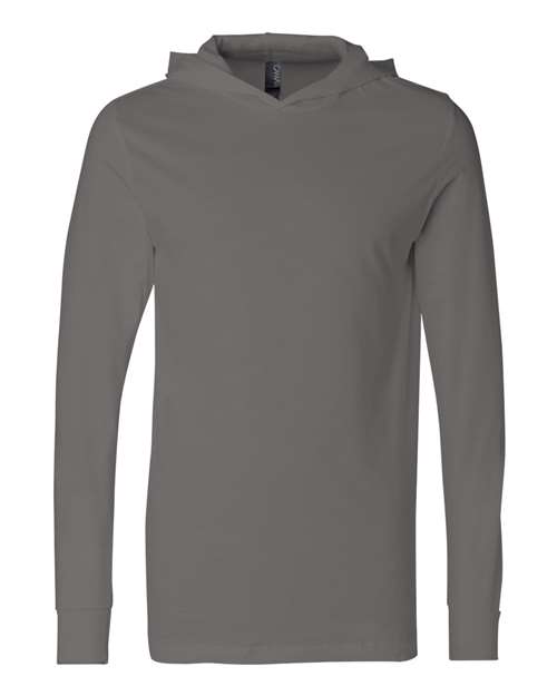 Bella + Canvas 3512 Unisex Jersey Long-Sleeve Hoodie #color_ASPHALT
