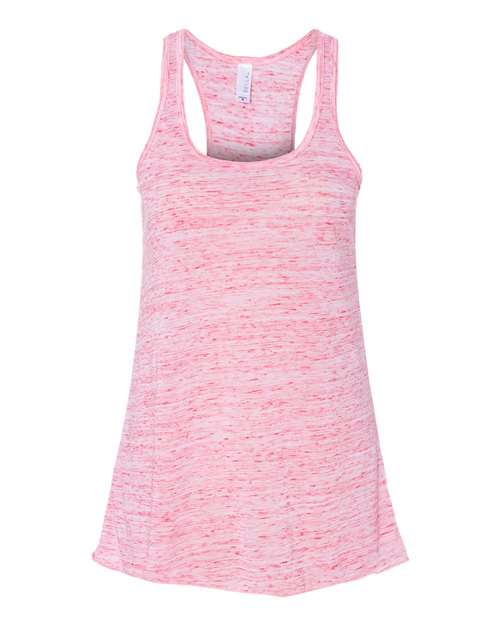 Bella + Canvas B8800 Ladies' Flowy Racerback Tank #color_RED MARBLE