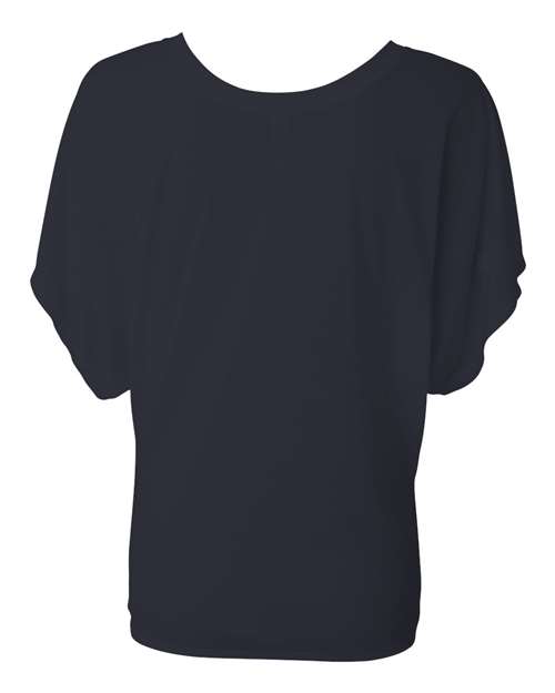 Bella + Canvas 8821 Ladies' Flowy Draped Sleeve Dolman T-Shirt #color_MIDNIGHT