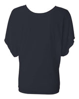 Bella + Canvas 8821 Ladies' Flowy Draped Sleeve Dolman T-Shirt #color_MIDNIGHT