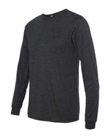 Bella + Canvas 3501 Unisex Jersey Long-Sleeve T-Shirt #color_CHRCL BLCK TRBLN